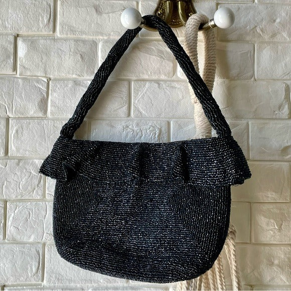 Vintage 1940s Ornately Hand-Beaded Bag