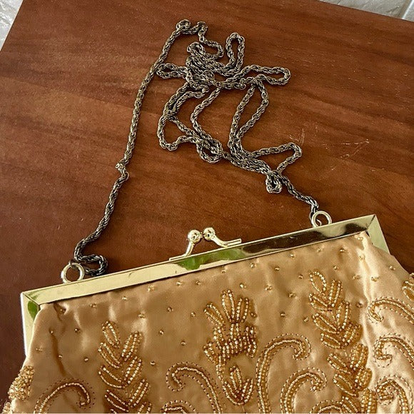 Vintage La Regale Hand Beaded Evening Bag