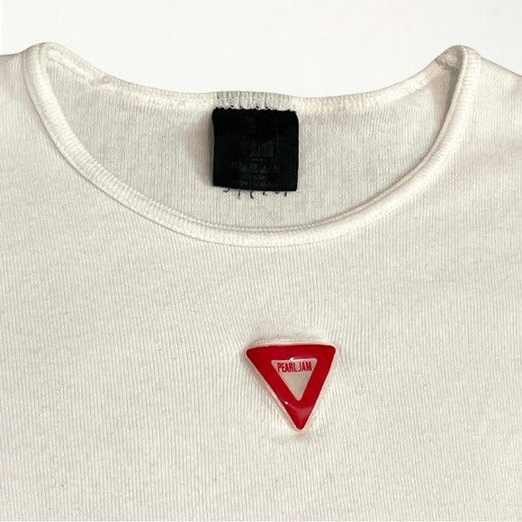 Vintage 90s 1997 Pearl Jam Baby Tee Ribbed Band T-Shirt