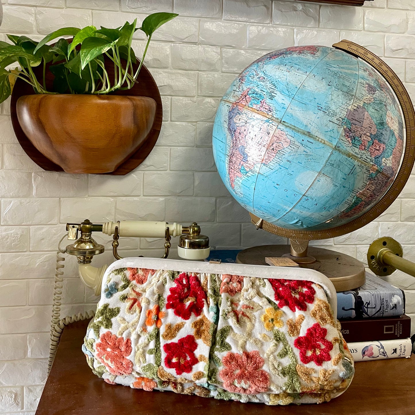 Vintage Tapestry Clutch