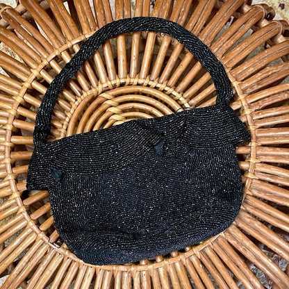 Vintage 1940s Ornately Hand-Beaded Bag