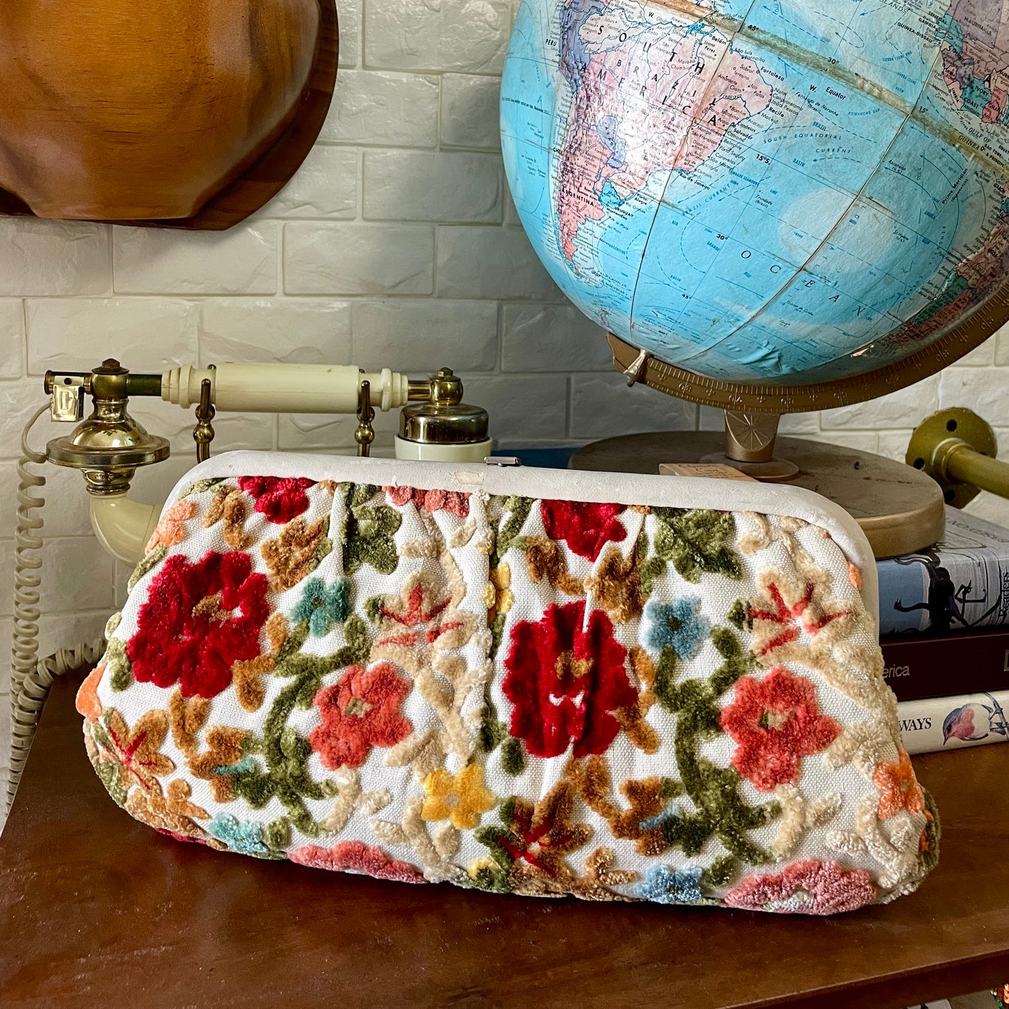 Vintage Tapestry Clutch