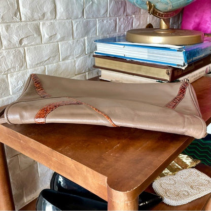 Vintage 1980s Italian Leather Crossbody Bag