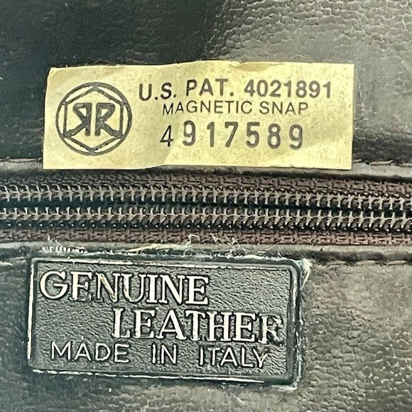 Vintage 1980s Italian Leather Crossbody Bag