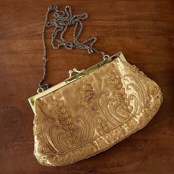 Vintage La Regale Hand Beaded Evening Bag