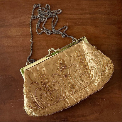 Vintage La Regale Hand Beaded Evening Bag