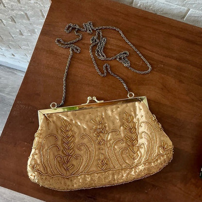 Vintage La Regale Hand Beaded Evening Bag