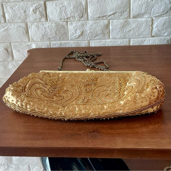 Vintage La Regale Hand Beaded Evening Bag