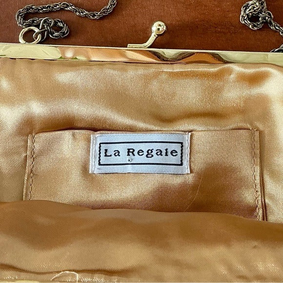 Vintage La Regale Hand Beaded Evening Bag