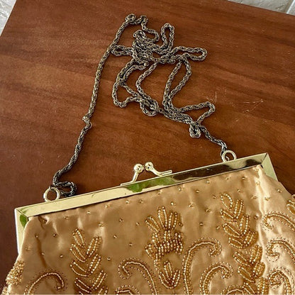 Vintage La Regale Hand Beaded Evening Bag