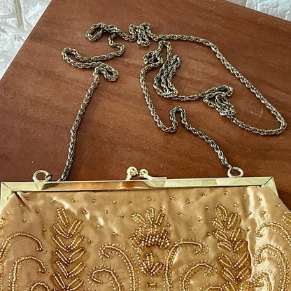 Vintage La Regale Hand Beaded Evening Bag