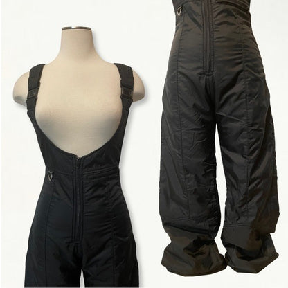 Vintage 80s Retro Black Farwest Salopettes