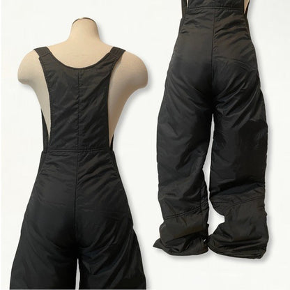 Vintage 80s Retro Black Farwest Salopettes