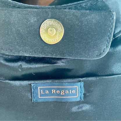 Vintage La Regale Elegant Pleated Fabric Hobo Bag