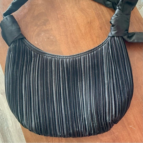 Vintage La Regale Elegant Pleated Fabric Hobo Bag