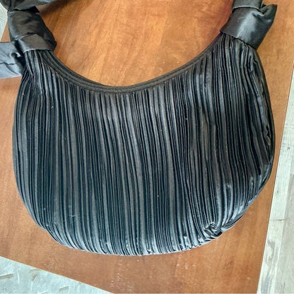 Vintage La Regale Elegant Pleated Fabric Hobo Bag