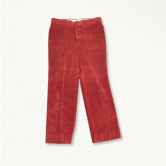 Vintage 70s Brooks Brothers Rust Orange Corduroy Trousers