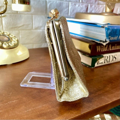 Vintage 1950s Lamè Fabric Clutch Bag