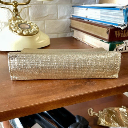 Vintage 1950s Lamè Fabric Clutch Bag