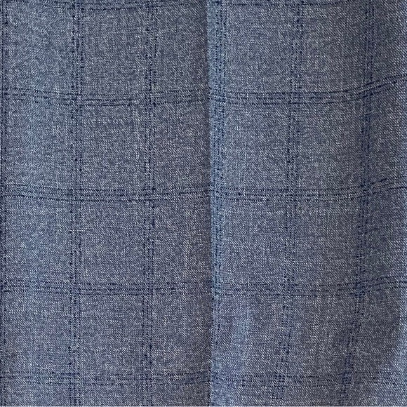 Vintage 1960s 1970s Blue Checked Plaid Trousers