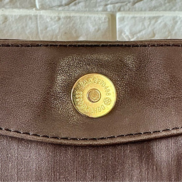 Vintage 90s Y2K apostrophe Pleated Leather Bag