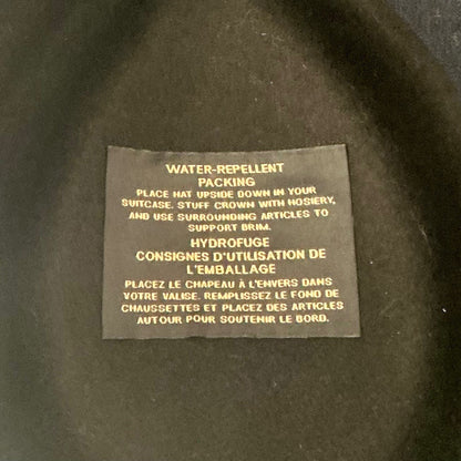 Eric Javits New York Black Wool Felt Hat Fedora