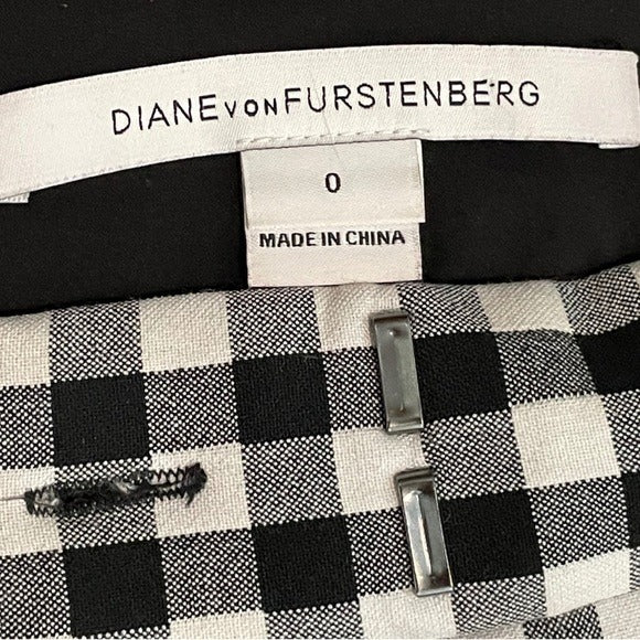NWOT Diane von Furstenberg Genesis Gingham Pants
