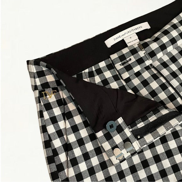 NWOT Diane von Furstenberg Genesis Gingham Pants