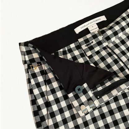 NWOT Diane von Furstenberg Genesis Gingham Pants