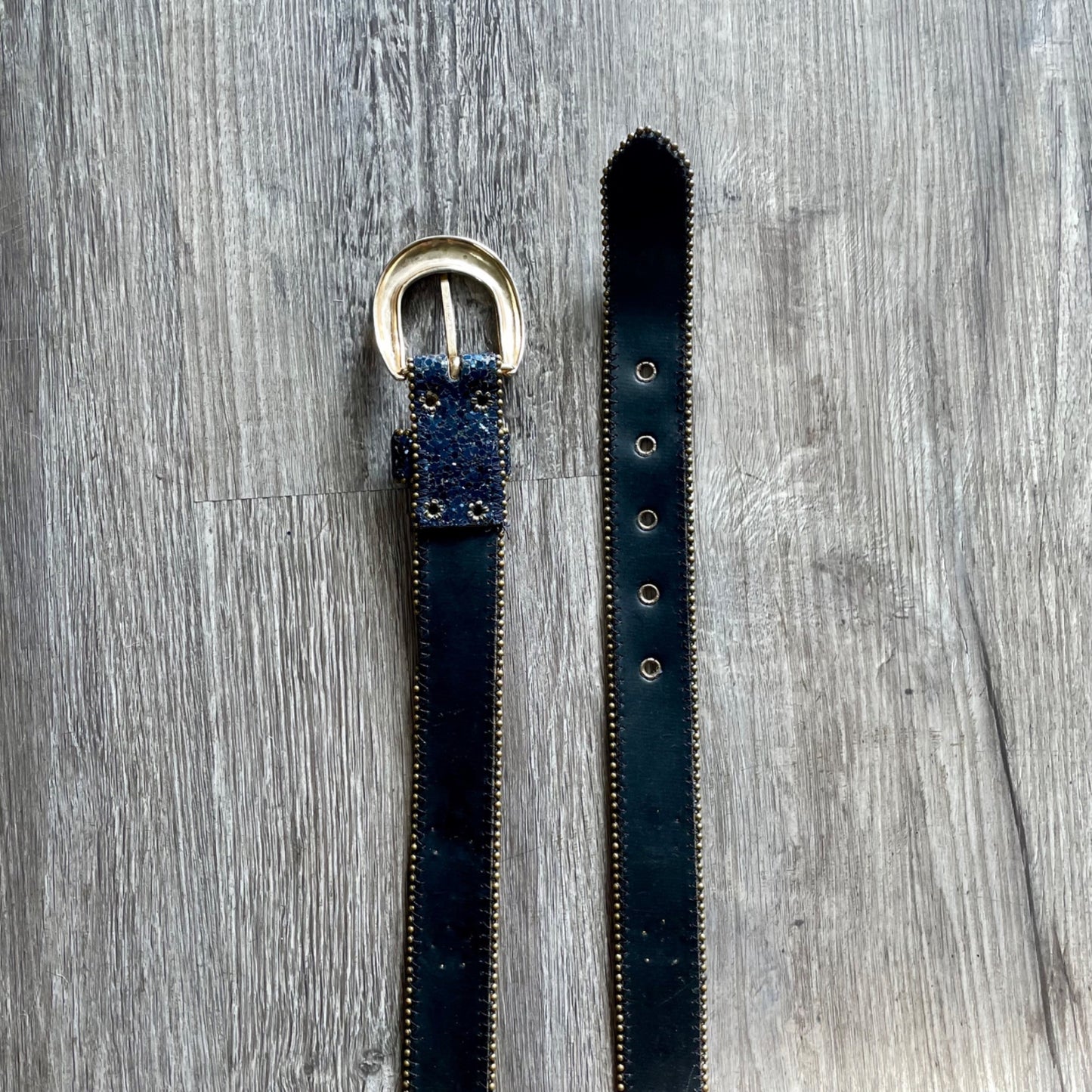 Vintage 1970s 1980s Elite Fresno California Glitter Belt