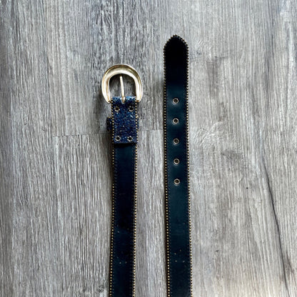 Vintage 1970s 1980s Elite Fresno California Glitter Belt