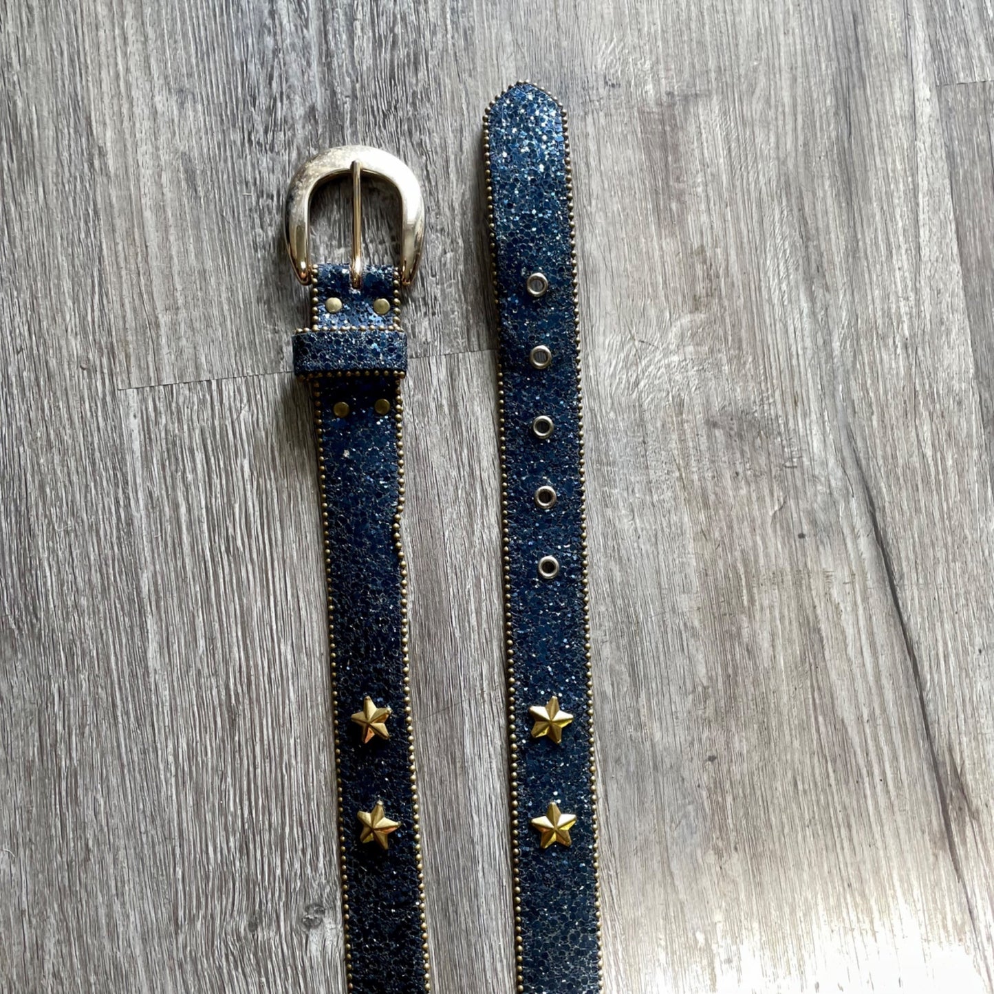 Vintage 1970s 1980s Elite Fresno California Glitter Belt