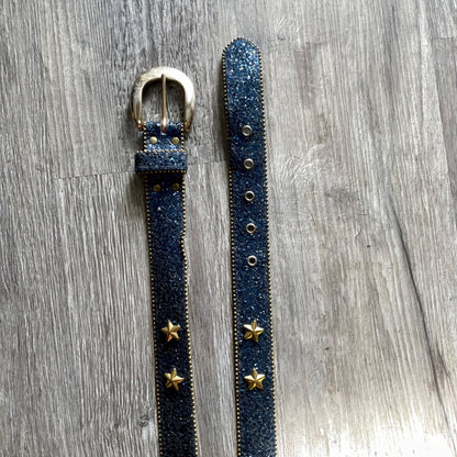 Vintage 1970s 1980s Elite Fresno California Glitter Belt