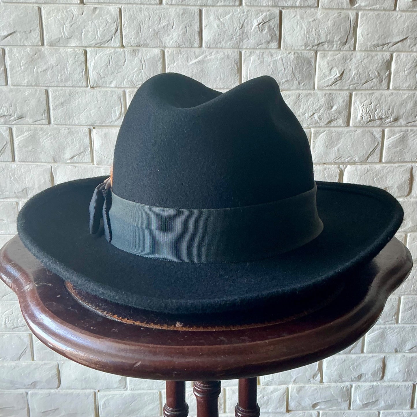 Vintage Georgi Newman Marcus Felt Feathered Hat