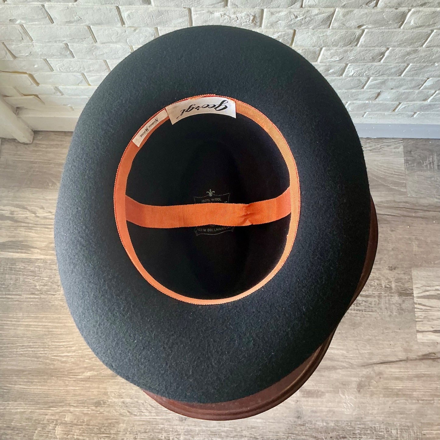 Vintage Georgi Newman Marcus Felt Feathered Hat