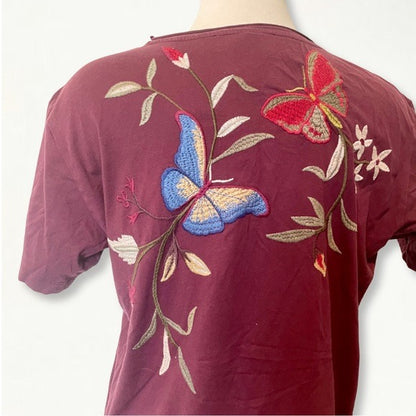 Johnny Was Penelope Embroidered  Tee