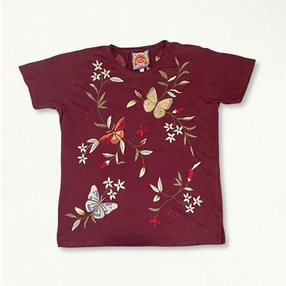 Johnny Was Penelope Embroidered  Tee
