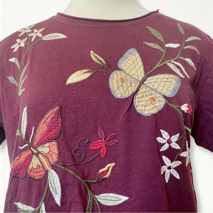 Johnny Was Penelope Embroidered  Tee