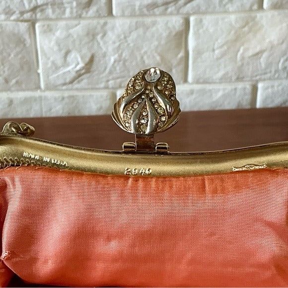 Vintage Whiting & Davis Gold Mesh Evening Bag Clutch