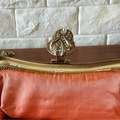 Vintage Whiting & Davis Gold Mesh Evening Bag Clutch
