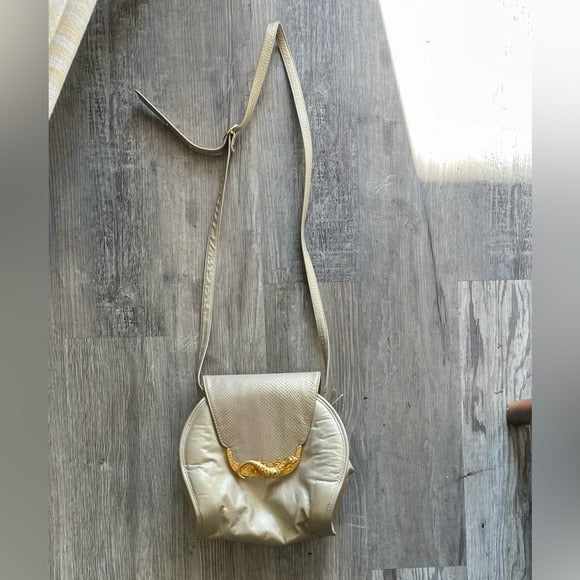 Vintage Bags By Pinky Leather Snakeskin Bag Lizard Clasp